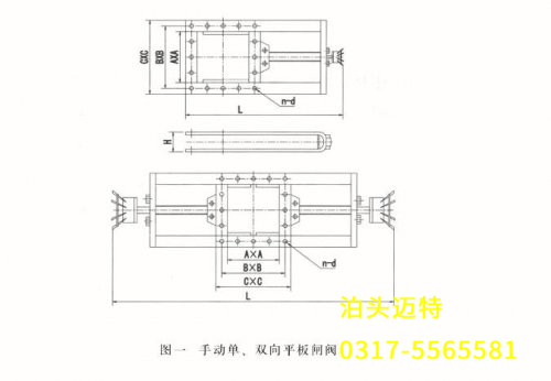 手动单、双向平板闸阀